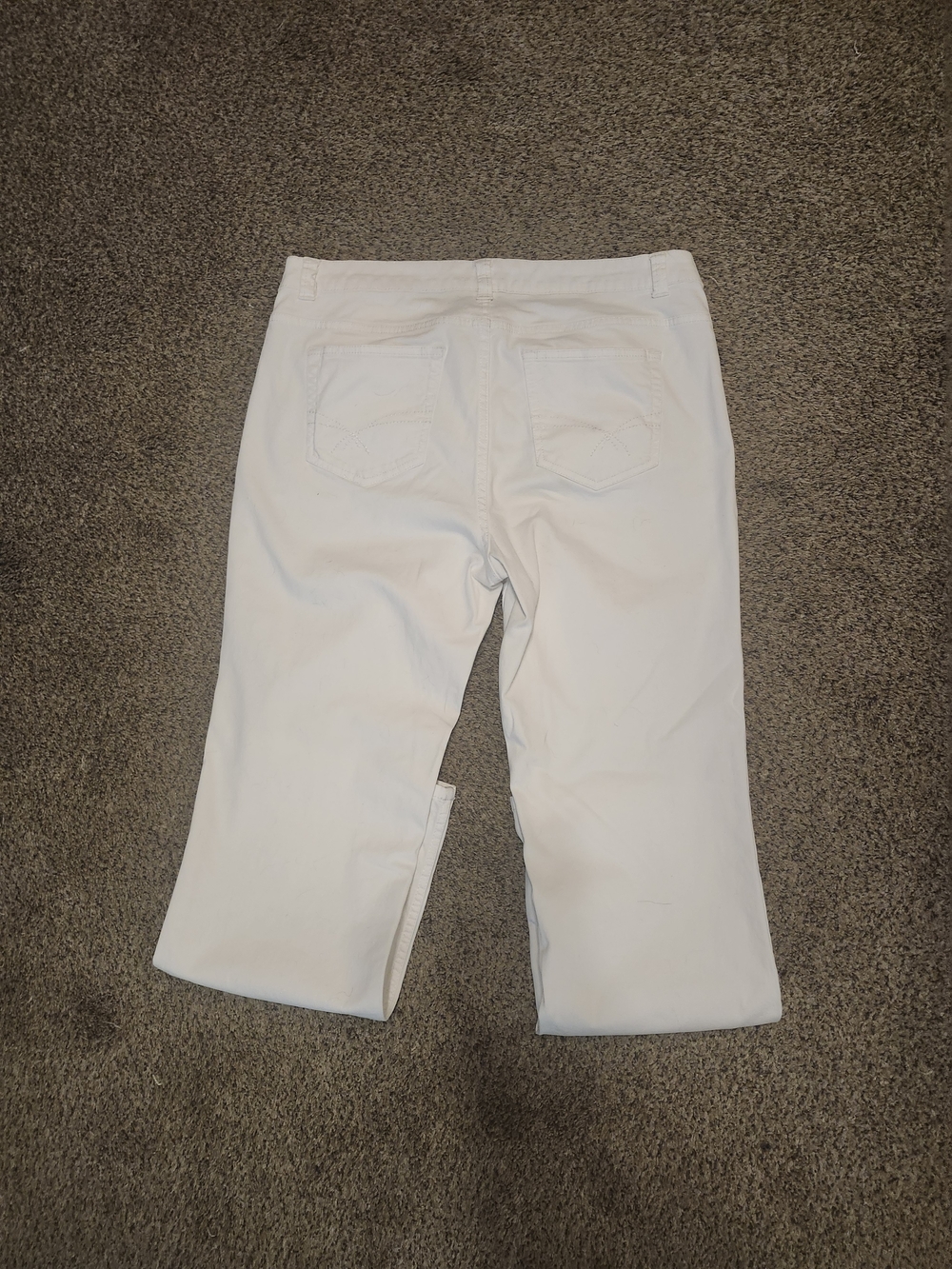 Croft & Barrow White Ankle Crop Jeans